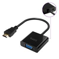 Adapter HDMI naar VGA met Audio Ewent AISCCI0306 EW9864 0,23 m Zwart - thumbnail