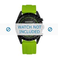 Armani horlogeband AR6115 Silicoon Groen 23mm - thumbnail