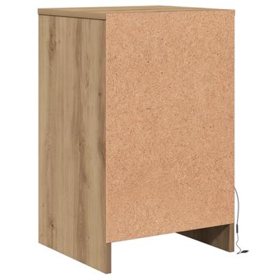 LED Bedside Kast 2 pcs artisanaal eikenkleurig 38 x 34 x 61 cm