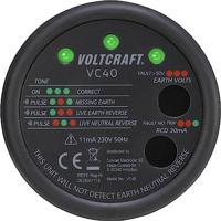 VOLTCRAFT VC40 Stopcontacttester CAT II 300 V - thumbnail