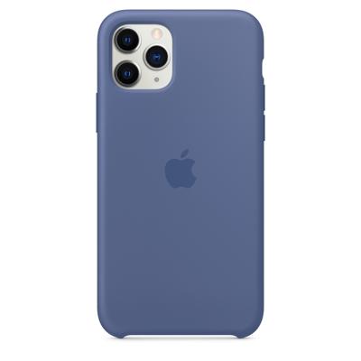 Achterzijde behuizing voor mobiele telefoon - silicone - linnenblauw - voor iPhone 11 Pro Achterzijde behuizing voor mobiele telefoon - silicone - linnenblauw - voor iPhone 11 Pro