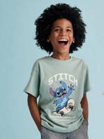 T-Shirt Disney® Lilo & Stitch jongens grijsblauw - thumbnail
