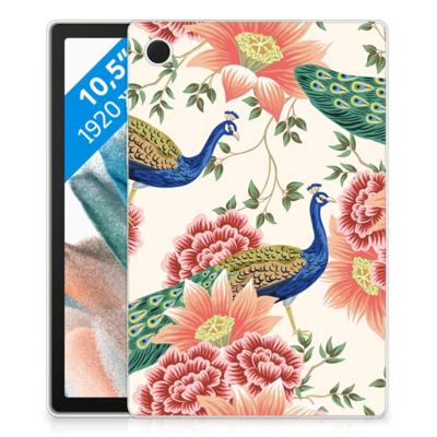 Back Case voor Samsung Galaxy Tab A8 2021/2022 Pink Peacock Back Case voor Samsung Galaxy Tab A8 2021/2022 Pink Peacock