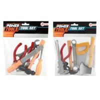 Toi-Toys Power tools gereedschapset in zak, 7dlg. - thumbnail