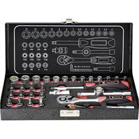 TOOLCRAFT 826363 Dopsleutelset Metrisch 1/4 (6.3 mm) 36-delig - thumbnail