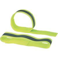 FASTECH® 788-777KC Klittenband Met reflector, Om op te naaien Haak- en lusdeel (l x b) 400 mm x 30 mm Neon-geel 2 stuk(s) - thumbnail