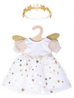 Heless Poppenjurk engel met sterren, 28-35 cm - thumbnail