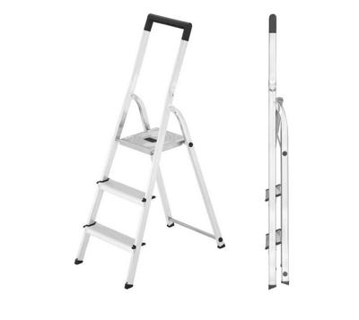 Hailo Trapladder L40 3 Treden Aluminium 125 Cm
