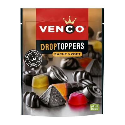 Venco - Droptoppers Zacht Zoet - 10x 225g