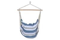 Hangmat DKD Home Decor Strepen Blauw Wit (100 x 60 x 135 cm) - thumbnail