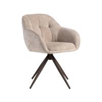 LABEL51 Eetkamerstoel Esma - Clay - Elite - Brons Metalen Frame - thumbnail