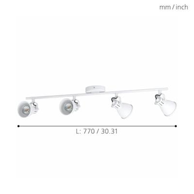 Eglo PlafondspotSeras 1 4-lichts - 98396