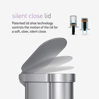 Simplehuman Afvalemmer Slim 45 liter - thumbnail