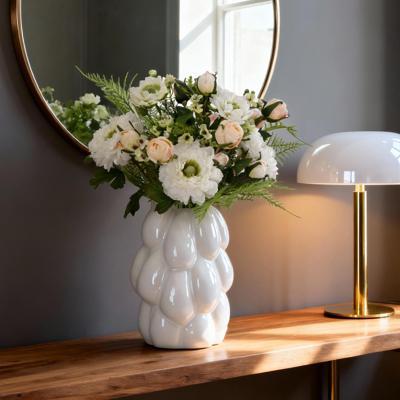 Handgebonden Kunstboeket Frieda Bern 35cm Wit