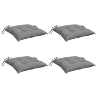 VidaXL Stoelkussens 4 st 40x40x7 cm oxford stof grijs - thumbnail