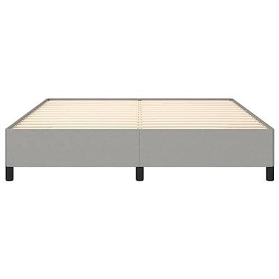 Bedframe zonder matras stof lichtgrijs 180x200 cm