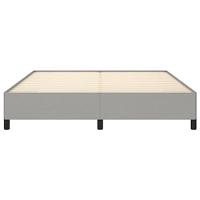 Bedframe zonder matras stof lichtgrijs 180x200 cm - thumbnail