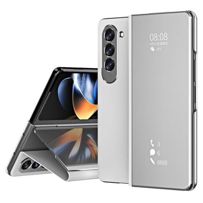 Lunso - Samsung Galaxy Z Fold6 - Window view cover hoes - Zilver Lunso - Samsung Galaxy Z Fold6 - Window view cover hoes - Zilver