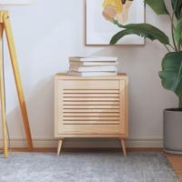 VidaXL Kastdeur met lamellen 39,5x49,4 cm massief grenenhout - thumbnail