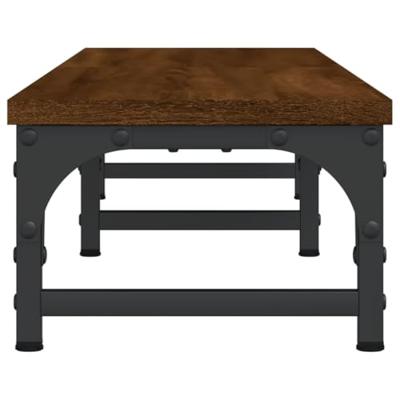 Monitorstandaard 105x23x15,5 cm bewerkt hout bruineikenkleurig - thumbnail
