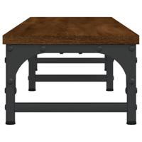 VidaXL Monitorstandaard 105x23x15,5 cm bewerkt hout bruin eikenkleur - thumbnail
