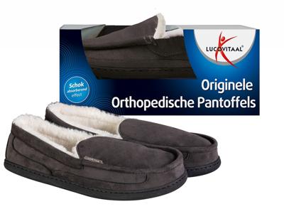 Lucovitaal Orthopedische Pantoffels - Antraciet Lucovitaal Orthopedische Pantoffels - Antraciet