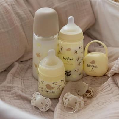 SUAVINEX Birdies Babyfles - SX Pro S Speen - 150 ml - 0 tot 3 maanden - Beige