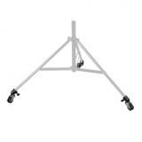 Walimex pro Statiefwielen, Pro 3-delige set, statiefwielen, volledig metaal, wielen 50 mm diameter, met rubberen loopvlak en rem, voor statiefpoten met 18-23 mm diameter, voor lichtlampen en - thumbnail