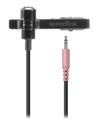SPEEDLINK SPES Zwart Microfoon met bevestigingsclip SPEEDLINK SPES Zwart Microfoon met bevestigingsclip