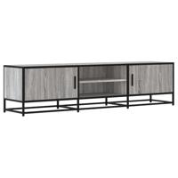 Tv-meubel 160x35x41 cm bewerkt hout metaal grijs sonoma eiken - thumbnail
