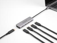 Delock 64238 64238 USB-hub 4 poorten USB-C USB 3.2 Gen1 5 GBit/s Met USB-C stekker Grijs - thumbnail