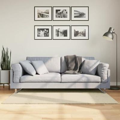 VidaXL Vloerkleed huarte laagpolig zacht wasbaar 80x150 cm crème VidaXL Vloerkleed huarte laagpolig zacht wasbaar 80x150 cm crème