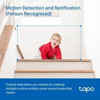 TP-Link Tapo 2K Pan/Tilt beveiligingscamera voor babyfoon, hondencamera met bewegingsdetectie, 2-weg audio, sirene, nachtzicht, cloud- en SD-kaartopslag, werkt met Alexa & Google Home, 2-pack (C210P2) - thumbnail