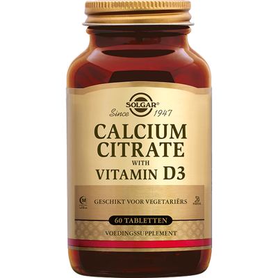 Solgar Calcium Citraat met Vitamine D3 Tabletten