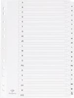 Pergamy tabbladen met indexblad, ft A4, 11-gaatsperforatie, A-Z met 20 tabs - thumbnail