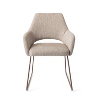 Jesper Home Eetkamerstoel 'Yanai' Slide Rose Gold, kleur Biscuit Beach - thumbnail