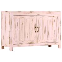 Dressoir 110x35x70 cm massief mangohout lichtroze - thumbnail