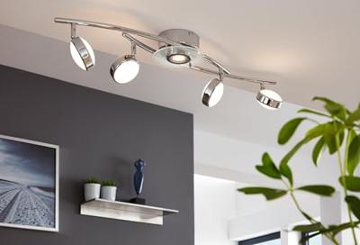 Eglo 4-lichts plafondlampSalto chroom - 32829