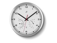 AURIOL Radiogestuurde wandklok (Zilver/wit) - thumbnail