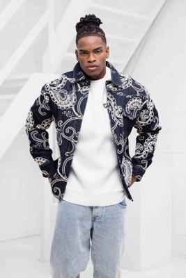 Project X Paris Overhemd Heren Donkerblauw/Wit - Maat XXL - Kleur: Donkerblauw | Soccerfanshop