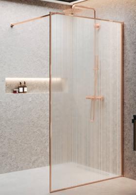 Novellini H art Inloopdouche - 100x200cm - Helder glas - Brushed bronze (brons) harthp100-1q Novellini H art Inloopdouche - 100x200cm - Helder glas - Brushed bronze (brons) harthp100-1q