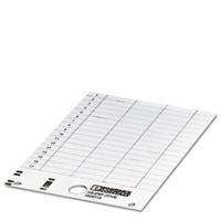 Phoenix Contact 0828775 US-EMP (27X8) Apparaatmarkering Montagemethode: Vastklemmen Markeringsvlak: 27 x 7.93 mm Wit Aantal markeringen: 510 10 katernen - thumbnail