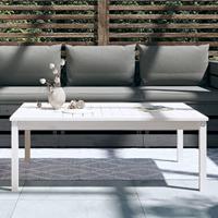 Tuintafel 121x82,5x45 cm massief grenenhout wit - thumbnail