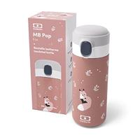 Geïsoleerde waterfles met tuit - MONBENTO - Kinderen - Snelopenende dop - Pop Fox - thumbnail