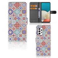 Samsung Galaxy A53 | Bookcase | Tiles Color | Portemonnee hoesje - thumbnail