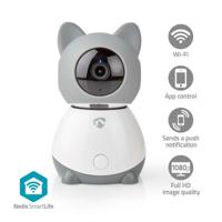 Nedis Smart WiFi Indoor IP-camera | Kantel-/Draaifunctie | Full HD | Auto-tracking | Met Slaapliedje | Klimaatsensor - thumbnail