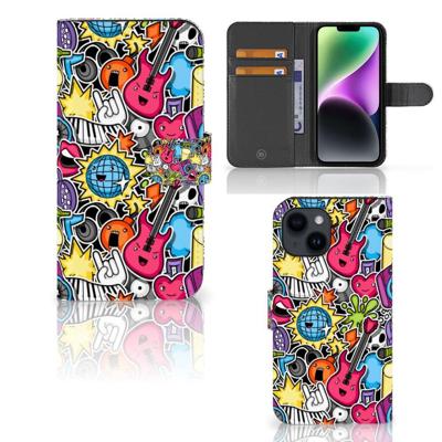 iPhone 15 | Wallet Case | met Pasjes | Punk Rock
