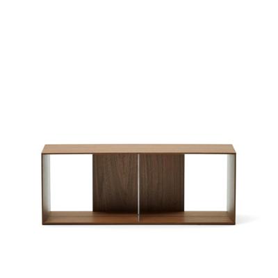 Kave Home Modulair Wandrek 'Litto' Walnoot, 38 x 101cm Kave Home Modulair Wandrek 'Litto' Walnoot, 38 x 101cm