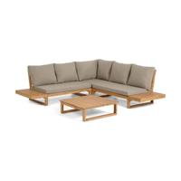 Kave Home Loungeset 'Flaviina' Massief Acaciahout - thumbnail
