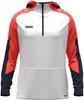 JAKO 6770 Sweater Met Kap Dynamic - Wit/Koraal/Marine - M